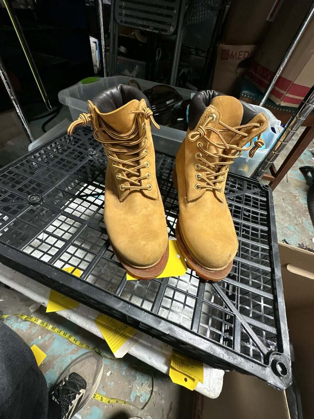 Timberland 10061 Premium Waterproof Boots Wheat Nubuck Size 8M